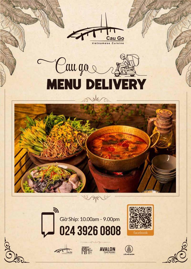 Cau Go Vietnamese Cuisine – Tuyệt mỹ với không gian ẩm thực bao quát toàn cảnh Hồ Hoàn Kiếm