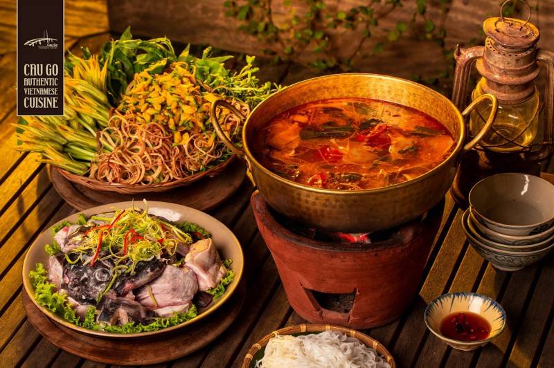 Cau Go Vietnamese Cuisine – Tuyệt mỹ với không gian ẩm thực bao quát toàn cảnh Hồ Hoàn Kiếm