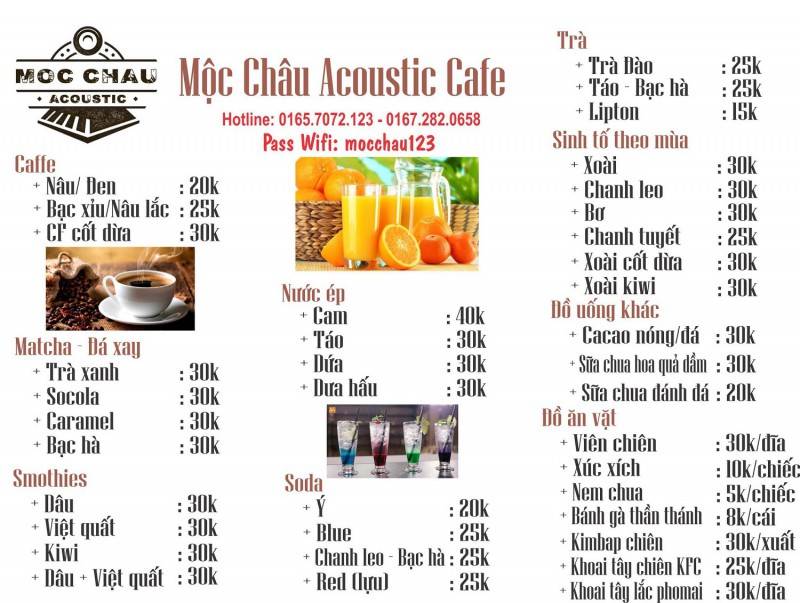 Mộc Châu Acoustic Café – Bản giao hưởng trà sữa ngọt ngào