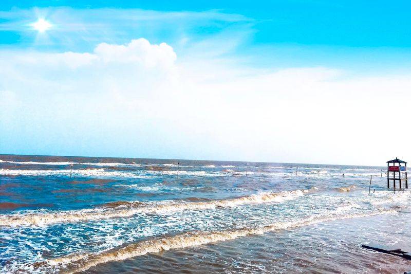 Biển Cồn Bửng Bến Tre nổi tiếng với nét đẹp thuần tự nhiên