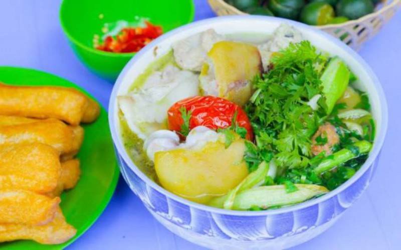 Bún dọc mùng Hà Nội, món ăn vừa bổ dưỡng vừa vui miệng