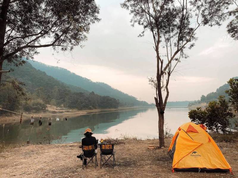 Cắm trại ở Hồ Đồng Đò, trải nghiệm cực chất cho những ngày cuối tuần