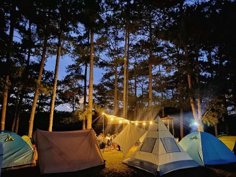 Cắm trại trên đồi Đa Phú, trải nghiệm cực chill cùng hội bạn thân