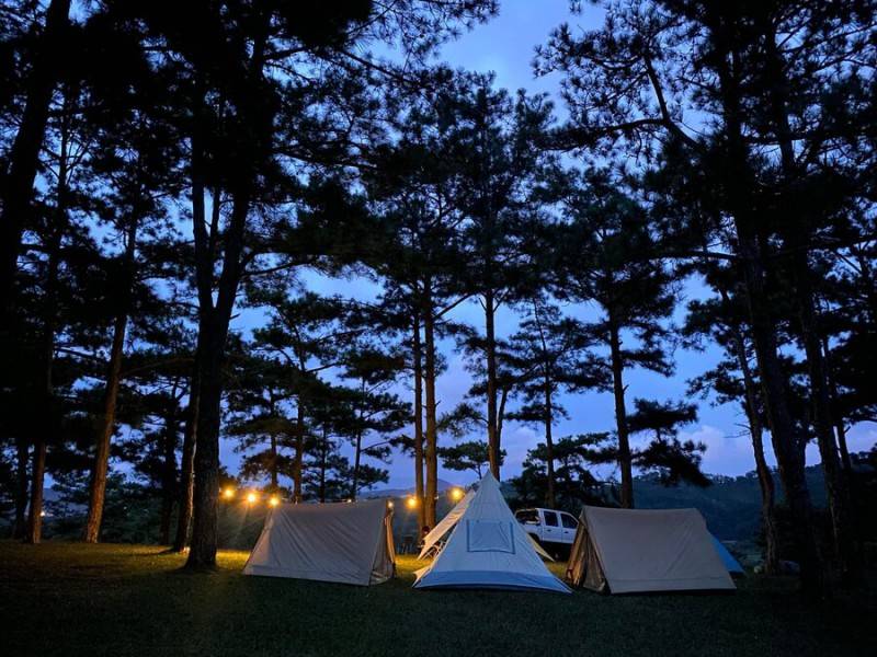 Cắm trại trên đồi Đa Phú, trải nghiệm cực chill cùng hội bạn thân
