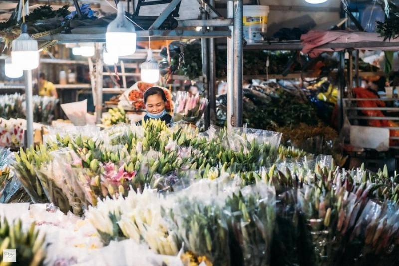 Chợ hoa Quảng An, vẻ đẹp rực rỡ khoe sắc sáng bừng thủ đô
