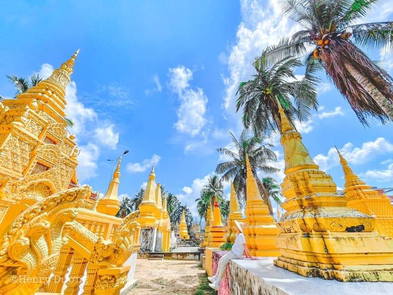 Chùa Prey Veng An Giang, không gian Phật giáo ấn tượng