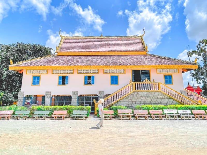 Chùa Prey Veng An Giang, không gian Phật giáo ấn tượng