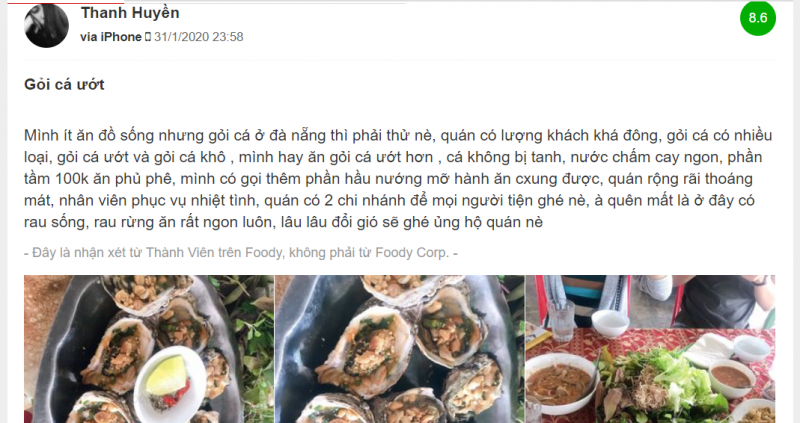 Dân sành ăn không thể không biết gỏi cá Thanh Hương Đà Nẵng