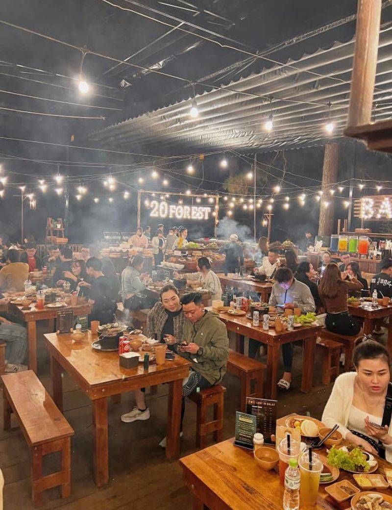 Đến 20 Forest BBQ and More thưởng thức buffet giữa núi rừng Đà Lạt