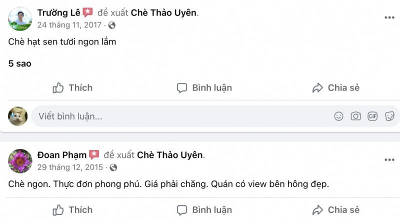 Đến Chè Thảo Uyên thưởng thức món tráng miệng thơm lừng, béo ngậy