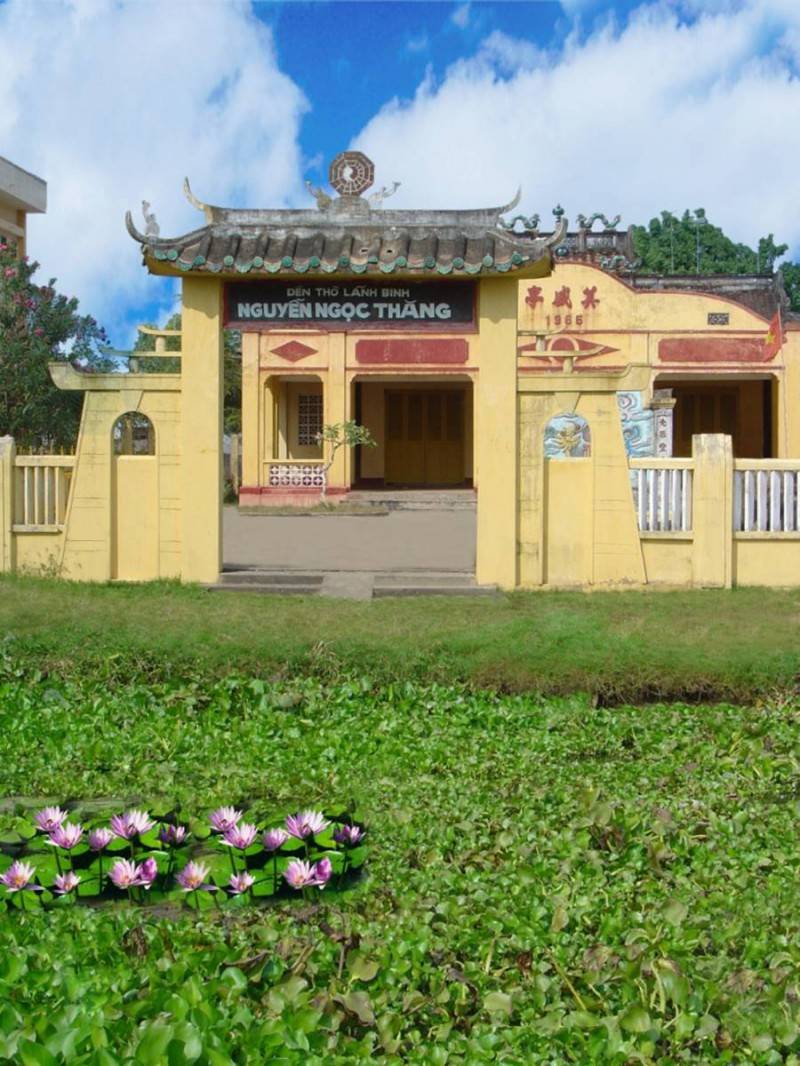Đền Thờ Lãnh Binh Nguyễn Ngọc Thăng nơi tri ân vị anh hùng xứ dừa