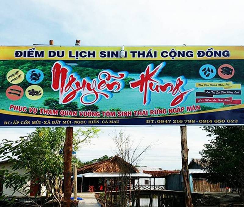 Điểm du lịch cộng đồng Nguyễn Hùng, khám phá thiên nhiên Đất Mũi