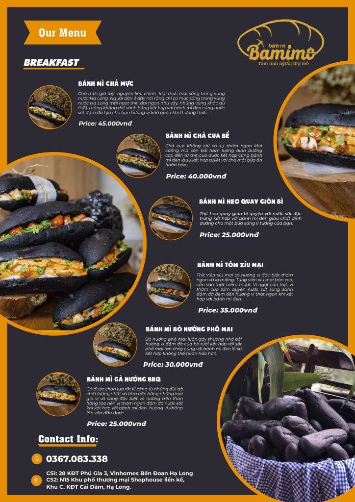 Đừng bất ngờ khi thấy bánh mì Bamimo đen như than cực hút khách tại Hạ Long
