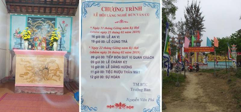 Hòa cùng không gian linh đình của lễ hội làng bún Phú Đô tại làng Vân Cù Huế