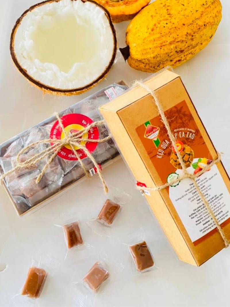 Kẹo dừa Hồng Vân nổi tiếng với hương vị đặc biệt độc đáo