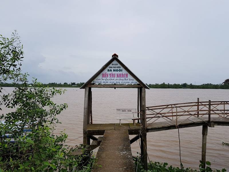 Khu du lịch vườn Ba Ngói với không gian sông nước hữu tình