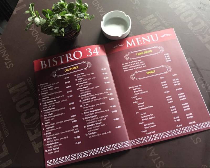 Nhà hàng Bistro 34' Huế - Điểm thư giãn cuối tuần dành cho tín đồ đam mê ẩm thực Á Âu