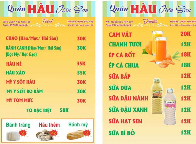 Quán Hàu Tiên Sơn -Thưởng thức đặc sản hàu thứ thiệt ngay Đà Nẵng