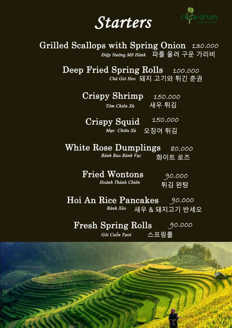 Rice Drum Restaurant Hoi An - Steak house cao cấp phục vụ món bò tơ chất lượng nhất Hội An