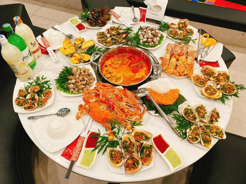 Thả ga thưởng thức hải sản linh đình ở nhà hàng Buffet Poseidon Hà Nội